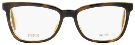 fendi color flash ff 0122|Fendi Unisex Eyeglasses FF0122 MFR Havana/Ochre 51mm.